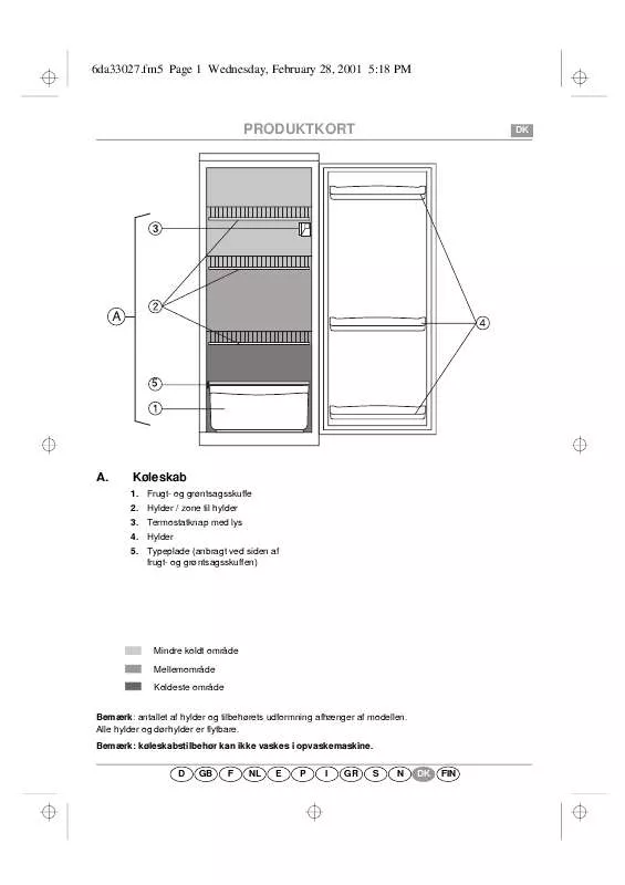 Mode d'emploi WHIRLPOOL ART 639/H