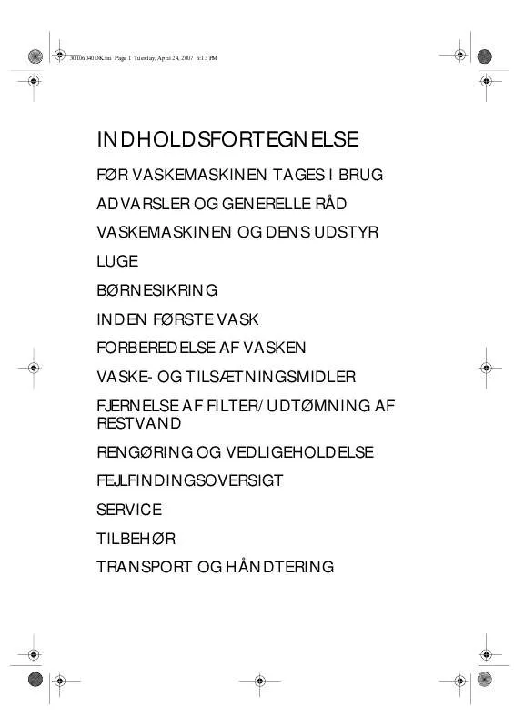 Mode d'emploi WHIRLPOOL AWO/D 4516 WP