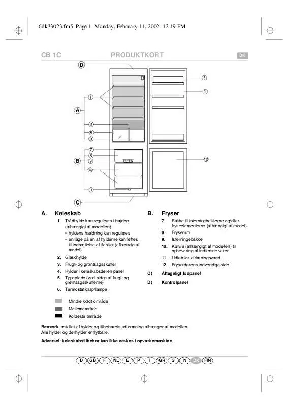 Mode d'emploi WHIRLPOOL CBB 24