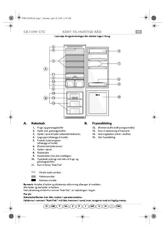 Mode d'emploi WHIRLPOOL CR328APZD