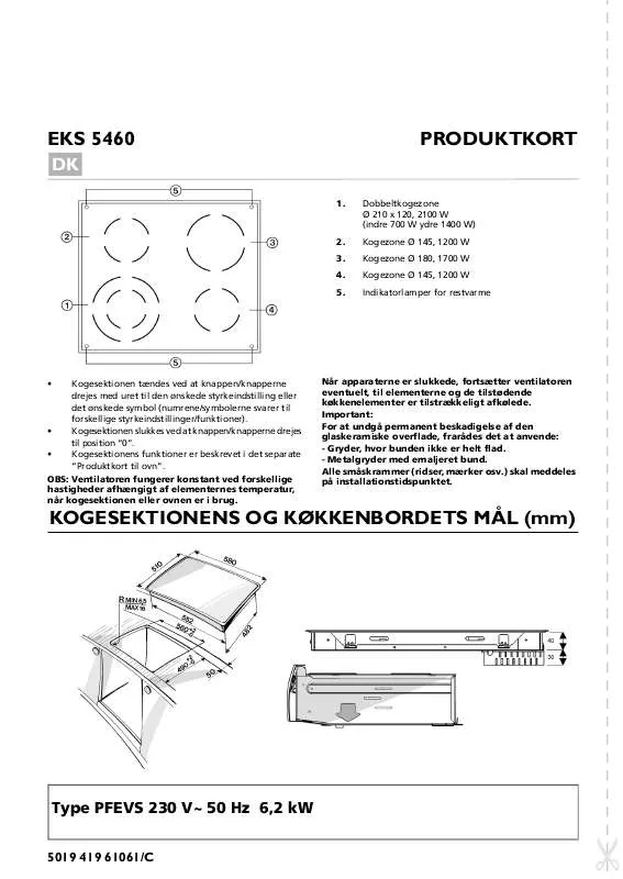 Mode d'emploi WHIRLPOOL EKS 3460 SW