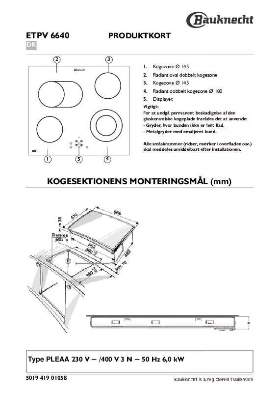 Mode d'emploi WHIRLPOOL ETPV 6640 NE