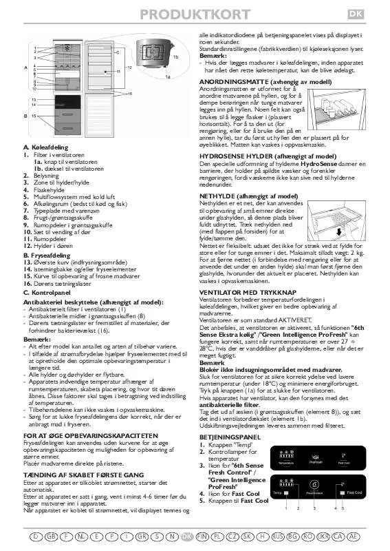 Mode d'emploi WHIRLPOOL KGE COMFORTFRESH328 IL