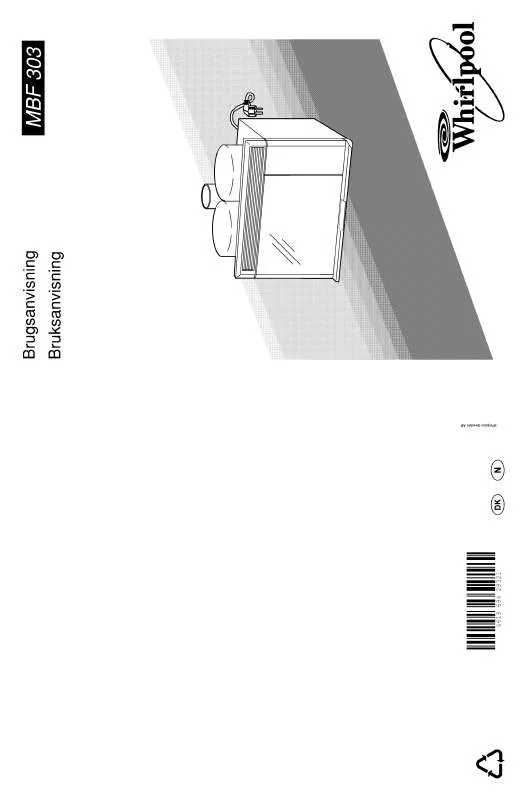 Mode d'emploi WHIRLPOOL MBF 303S