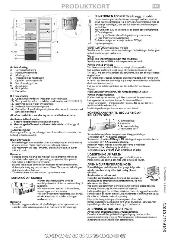 Mode d'emploi WHIRLPOOL PRB 380W A