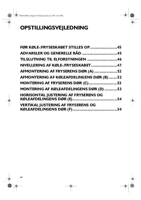 Mode d'emploi WHIRLPOOL S20E RWW1V-A/G