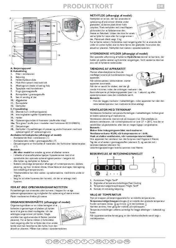 Mode d'emploi WHIRLPOOL TGA 3310NF/EG