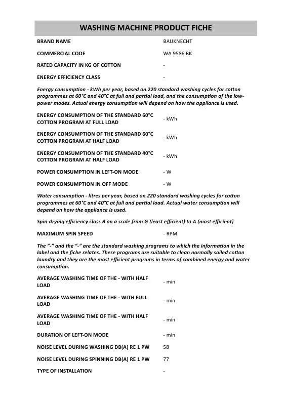 Mode d'emploi WHIRLPOOL WSF5579 A NX