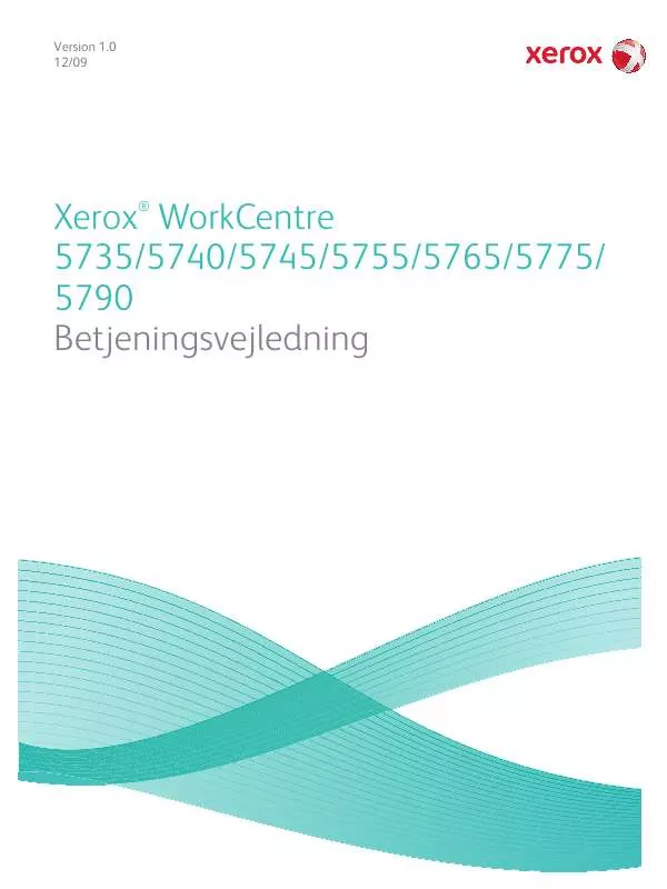 Mode d'emploi XEROX WORKCENTRE 5735