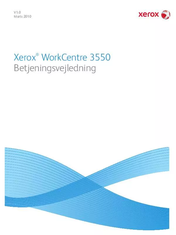 Mode d'emploi XEROX WORKCENTRE 3550