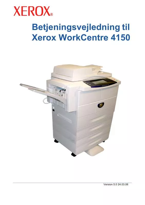 Mode d'emploi XEROX WORKCENTRE 4150