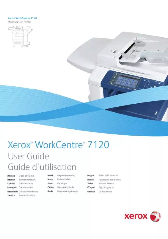 Mode d'emploi XEROX WORKCENTRE 7120