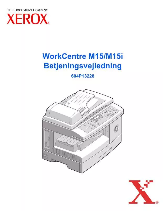 Mode d'emploi XEROX WORKCENTRE M15