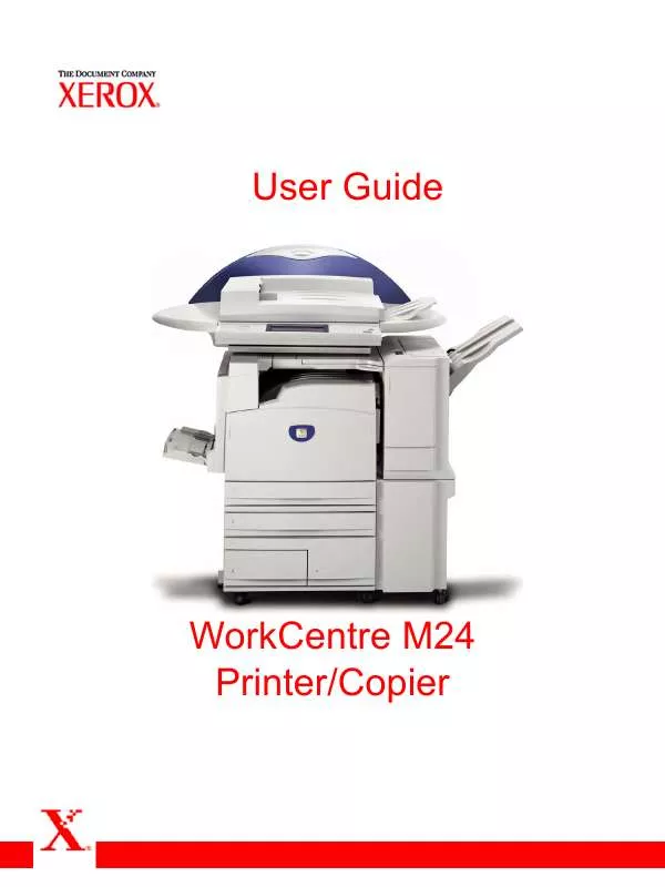 Mode d'emploi XEROX WORKCENTRE M24