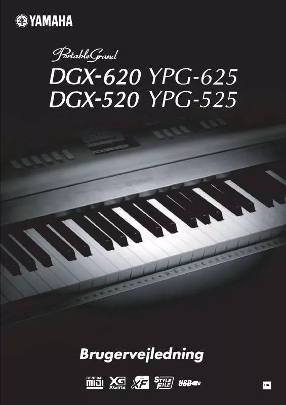 Mode d'emploi YAMAHA DGX-620 DGX-520 YPG-625 YPG-525