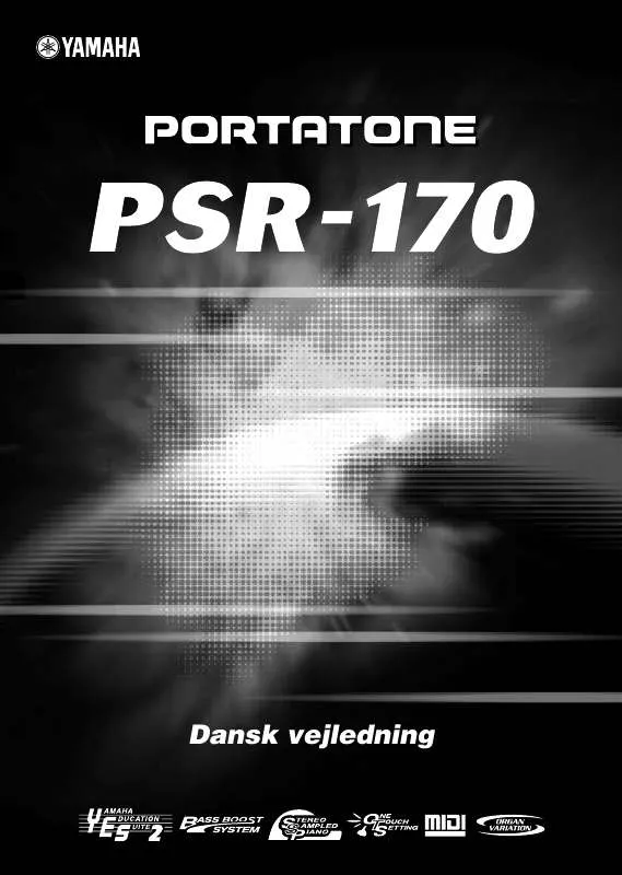 Mode d'emploi YAMAHA PSR-170