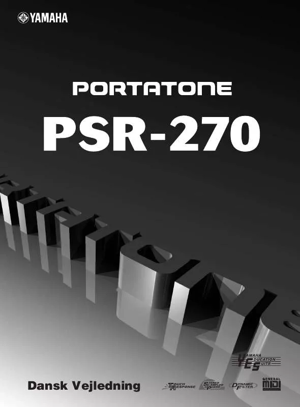 Mode d'emploi YAMAHA PSR-270