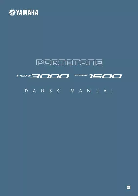 Mode d'emploi YAMAHA PSR-3000/PSR-1500