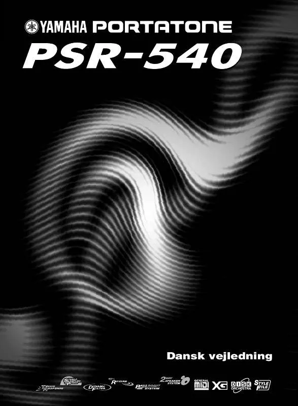 Mode d'emploi YAMAHA PSR-540