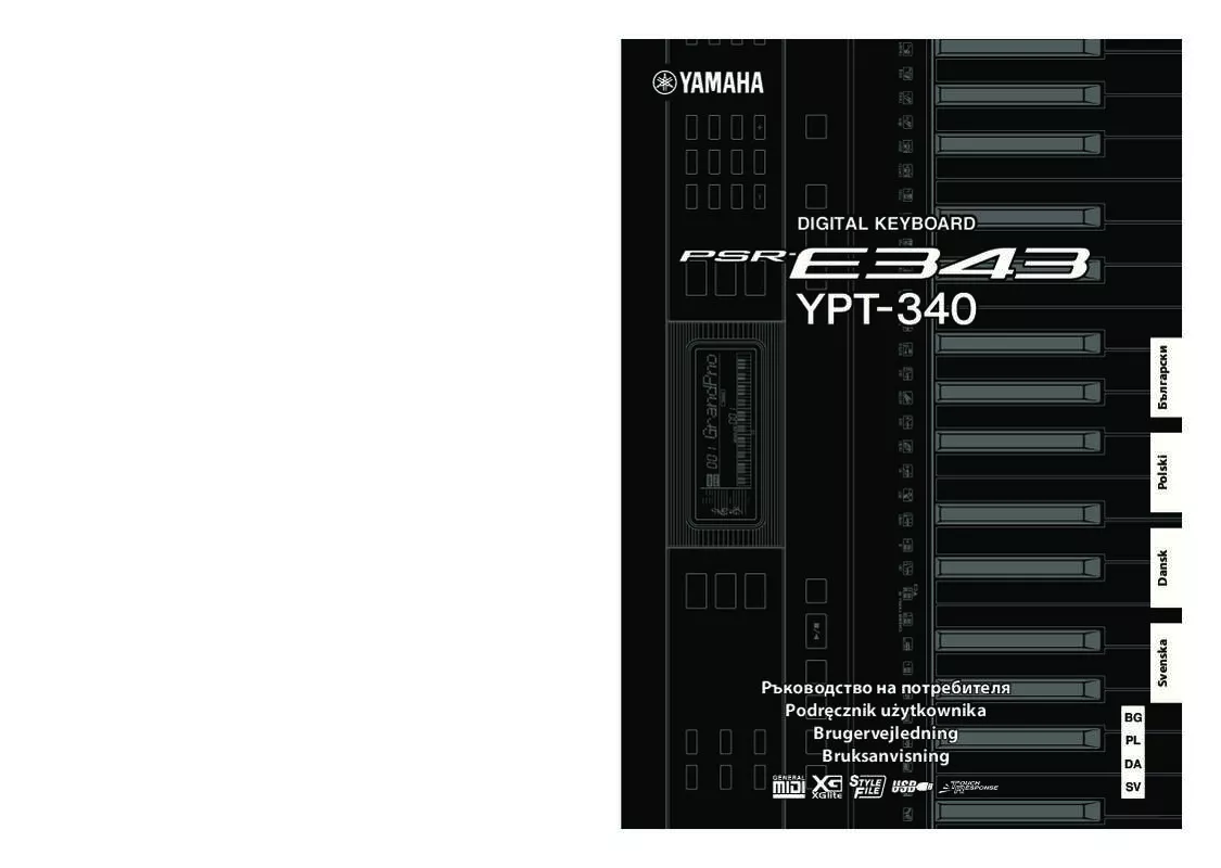 Mode d'emploi YAMAHA PSR-E343/YPT-340