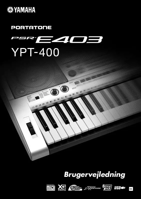 Mode d'emploi YAMAHA PSR-E403 YPT-400