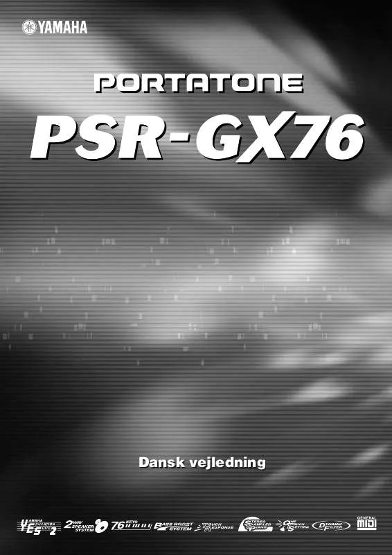 Mode d'emploi YAMAHA PSR-GX76