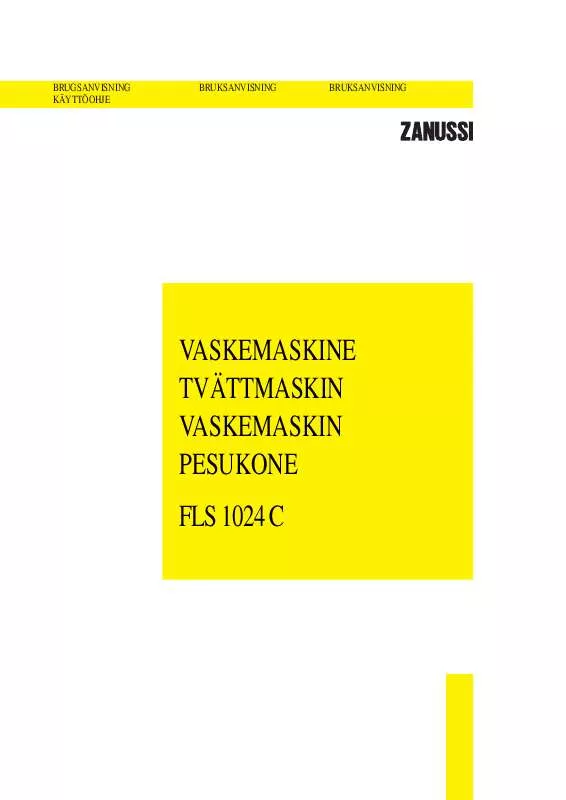 Mode d'emploi ZANUSSI FLS1024C