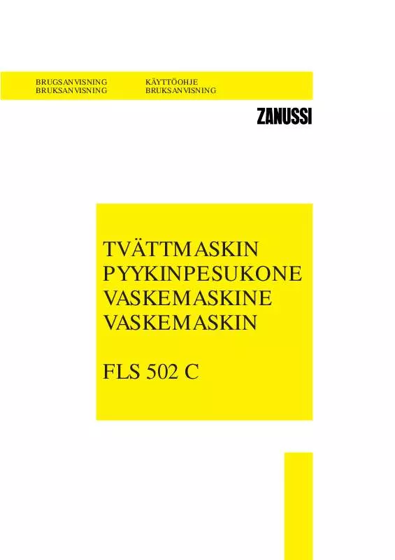 Mode d'emploi ZANUSSI FLS502C