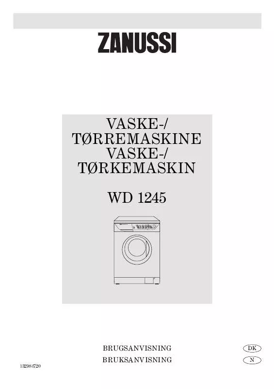 Mode d'emploi ZANUSSI WD1245