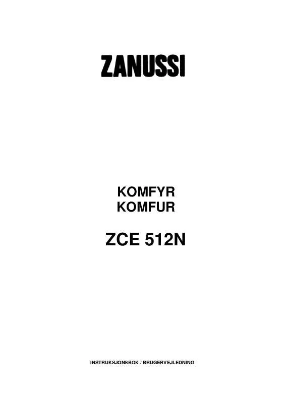 Mode d'emploi ZANUSSI ZCE512N