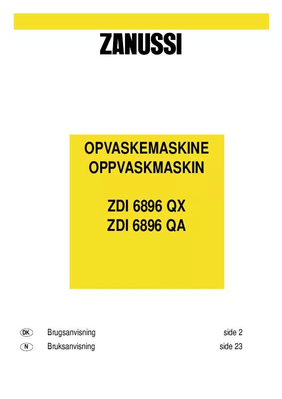 Mode d'emploi ZANUSSI ZDI6896QA