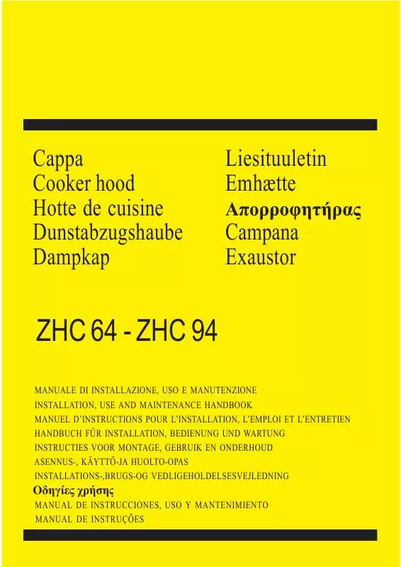 Mode d'emploi ZANUSSI ZHC64ALU