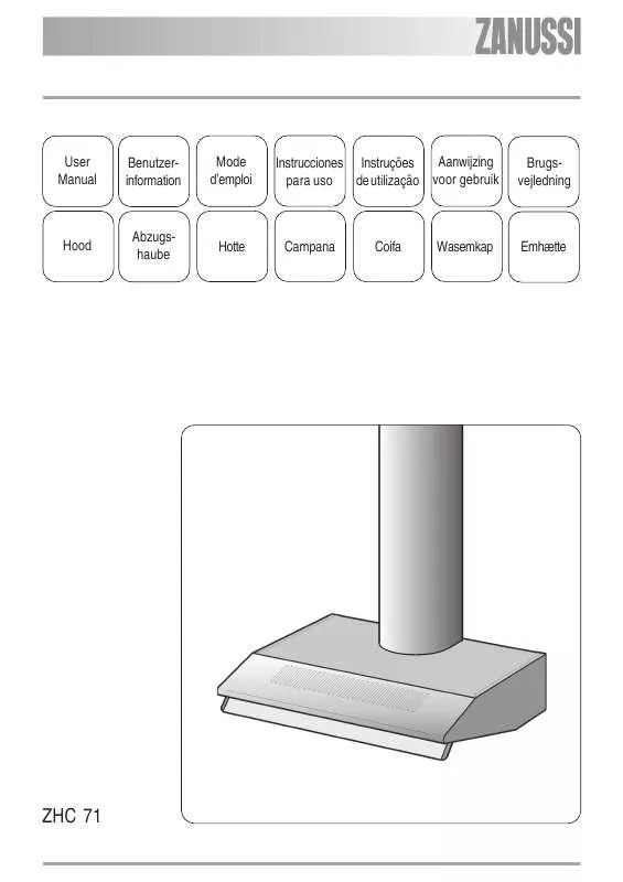 Mode d'emploi ZANUSSI ZHC71N