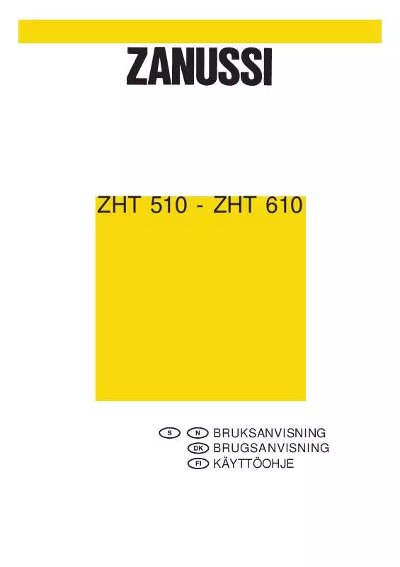 Mode d'emploi ZANUSSI ZHT610X4