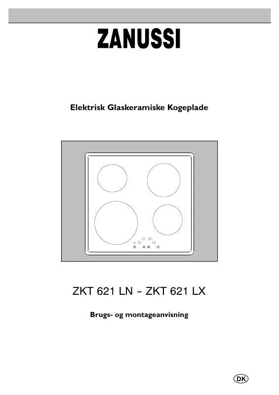 Mode d'emploi ZANUSSI ZKT621LN