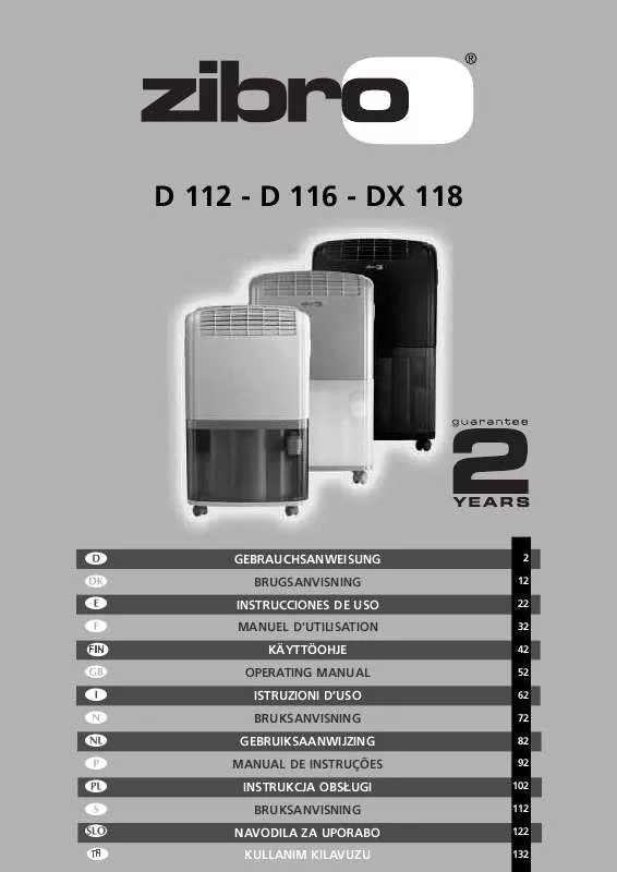 Mode d'emploi ZIBRO D116